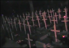 Cruces en un cementerio